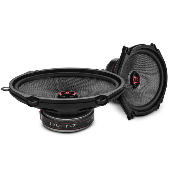 DS18 5x7in 120 Watts RMS 3 ohm 2-Way Coaxial Speakers And Component System w/ Fiberglass Cone - MSM-T-933165