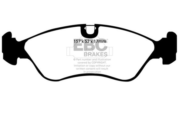 EBC 99-02 Daewoo Lanos 1.6 Chassis -447433 Yellowstuff Front Brake Pads - MSM-T-39696