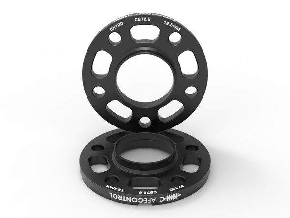 aFe CONTROL Billet Aluminum Wheel Spacers 5x120 CB72.6 12.5mm - BMW - MSM-T-523263