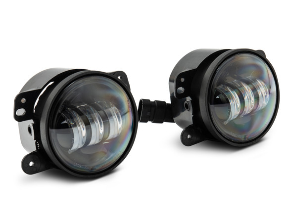 Raxiom 07-22 Jeep Wrangler JK/JL Axial Series Tri-Bar LED Fog Lights- White - MSM-T-548007