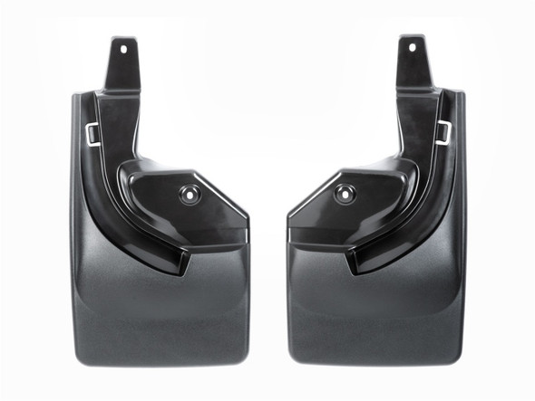WeatherTech 2018+ Jeep Wrangler JL Rear No Drill MudFlaps - Black - MSM-T-212019