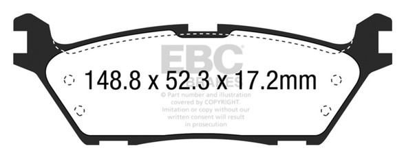 EBC 15+ Ford F150 2.7 Twin Turbo (2WD) Electric PB Ultimax2 Rear Brake Pads - MSM-T-37273