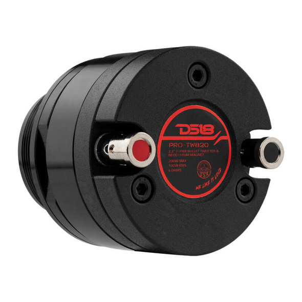 DS18 2.3in High Compression Neodymium Super Bullet Tweeter 100 Watts RMS 1.4in Aluminum VC 4 ohm - MSM-T-932751
