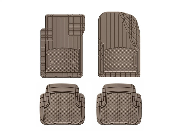 WeatherTech Universal Front and Rear Trim-to-Fit Mat (4pc Set) - Tan - MSM-T-795845
