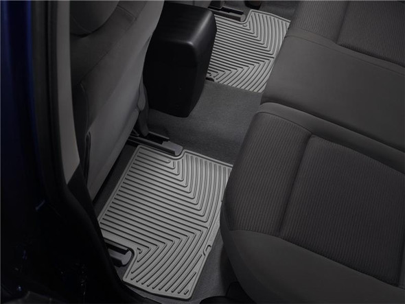 WeatherTech 05-13 Toyota Tacoma Crew Cab Rear Rubber Mats - Grey - MSM-T-4353159