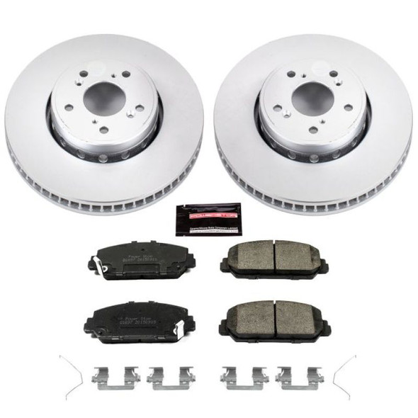 Power Stop 2016 Acura ILX Front Z17 Evolution Geomet Coated Brake Kit - POWERSTOPCRK6940