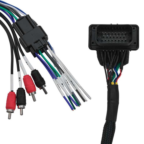 DS18 Plug and Play Harness For OEM Ride Command For 4-CH RCA Audio Signal and Remote Turn-on - DS18RZR-PRO.RC