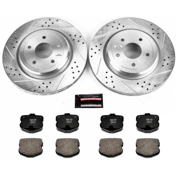 Power Stop 06-13 Chevrolet Corvette Rear Z23 Evolution Sport Brake Kit - POWERSTOPK1446