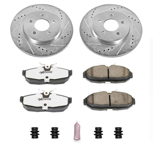 Power Stop 05-11 Ford Mustang Rear Z26 Street Warrior Brake Kit - POWERSTOPK1384-26