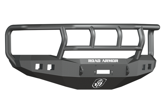 Road Armor 06-09 Dodge 2500 Stealth Front Winch Bumper w/Titan II Guard - Tex Blk - ROADARMOR406R2B