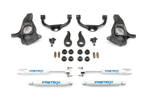 Fabtech 11-19 GM C/K2500HD/3500HD 4in Ultimate System w/Perf. Shocks - FABTECHK1055