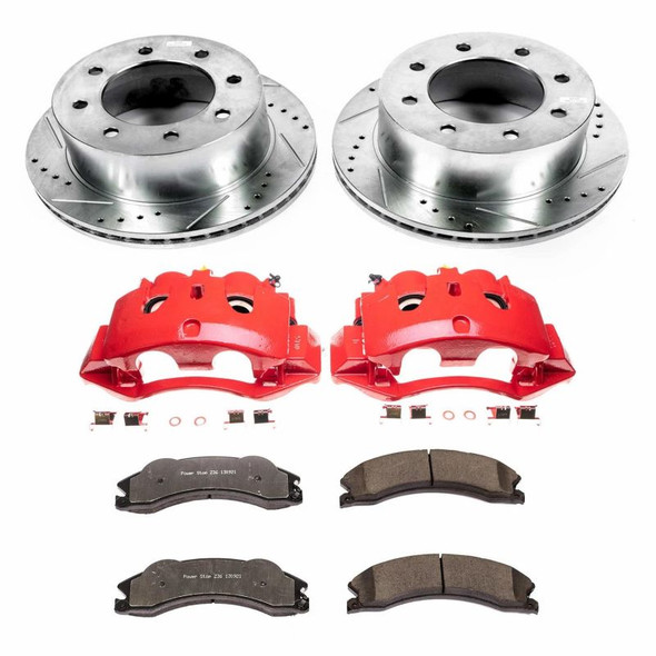 Power Stop 11-19 Chevrolet Silverado 3500 HD Rear Z36 Truck & Tow Kit w/Cals - POWERSTOPKC5562-36