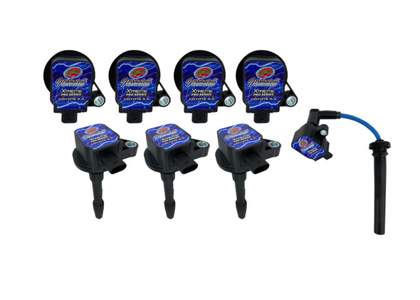 Granatelli 18-23 Ford 5.0L 4V Hi-Perf Coil-On-Plug Wire Conn Kit w/Coil Packs- Blue (65K Volt) - GRANATELLIMOTORSPORTS28-1818SC