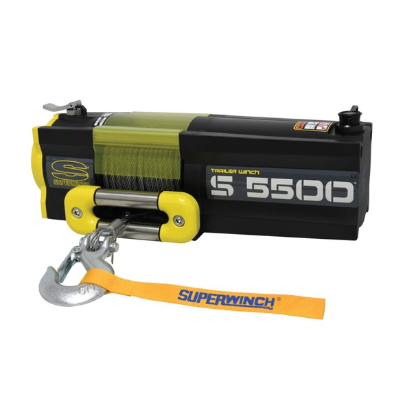 Superwinch 5500 LBS 12V DC 7/32in x 60ft Steel Rope S5500 Winch - SUPERWINCH1455200