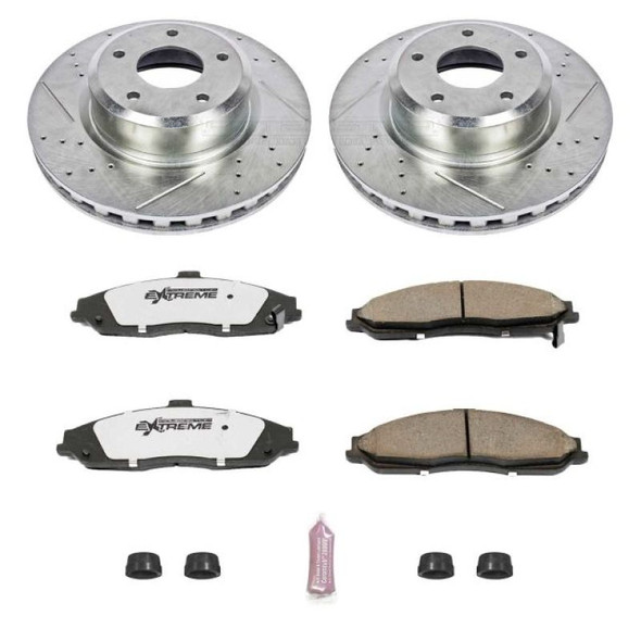 Power Stop 05-06 Pontiac GTO Front Z26 Street Warrior Brake Kit - POWERSTOPK2912-26