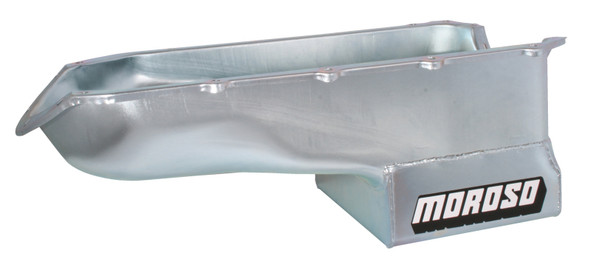 Moroso Pontiac V-8 (301-455) Deep Wet Sump 7qt 8.5in Steel Oil Pan - MOROSO20500