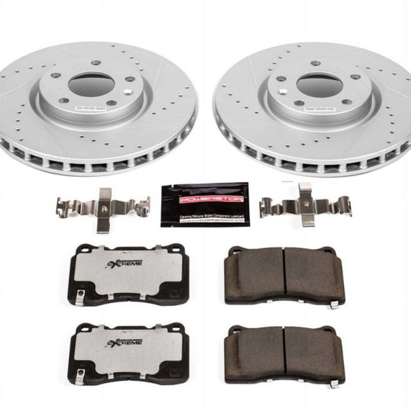 Power Stop 15-19 Chevrolet Corvette Front Z26 Street Warrior Brake Kit - POWERSTOPK7290-26