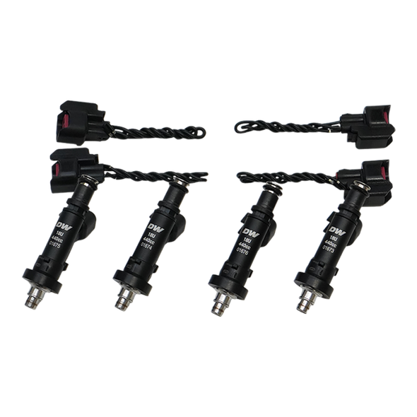 DeatschWerks 91-01 Acura Integra / 92-00 Honda Civic OBD I and II B/D/H Series 450cc Injectors - DEATSCHWERKS18U-04-0450-4