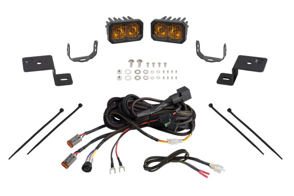 Diode Dynamics 21-22 Ford F-150 SSC2 Stage Series Backlit Ditch Light Kit - Sport Yellow Combo - DIODEDYNAMICSDD7366