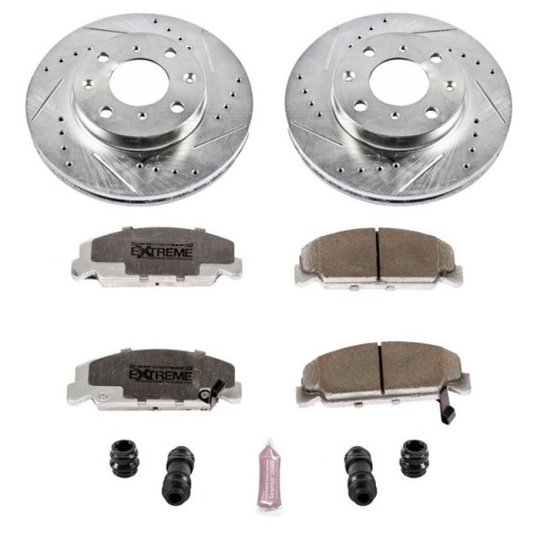 Power Stop 90-00 Honda Civic Front Z26 Street Warrior Brake Kit - POWERSTOPK699-26