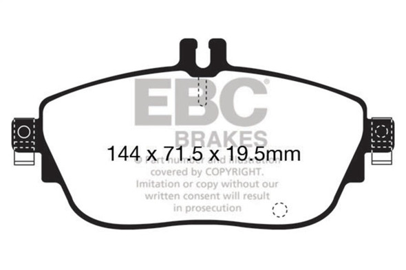 EBC 13+ Mercedes-Benz CLA250 2.0 Turbo Yellowstuff Front Brake Pads - EBCDP42165R