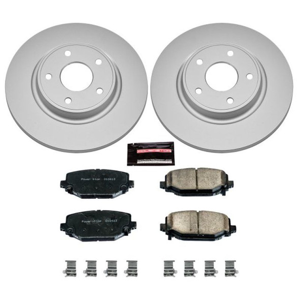 Power Stop 12-16 Chrysler Town & Country Rear Z17 Evolution Geomet Coated Brake Kit - POWERSTOPCRK5961