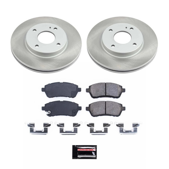Power Stop 11-19 Ford Fiesta Front Semi-Coated Rotor Kit - POWERSTOPSC5969
