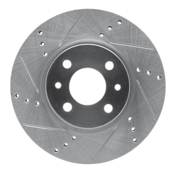 R1 09-19 Dodge Vision (Mexico) Front Left Drilled & Slotted Silver Brake Rotor - R1CONCEPTS631-07002L