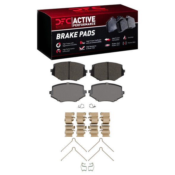 DFC 94-02 Mazda Miata Front Active Performance Pads and Hardware Kit - DFC1115-0635-01