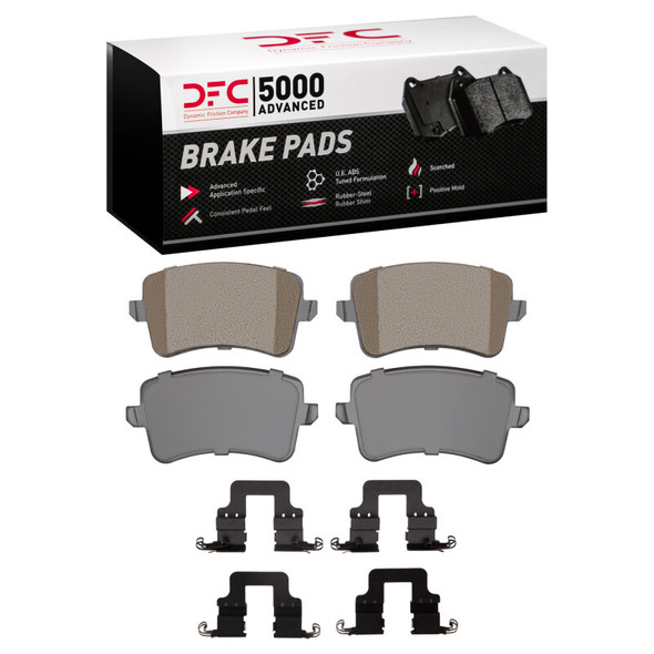 DFC 12-17 Audi A4 (USA/Canada) Rear 5000 Advanced Ceramic Brake Pads and Hardware Kit - DFC1552-1386-01