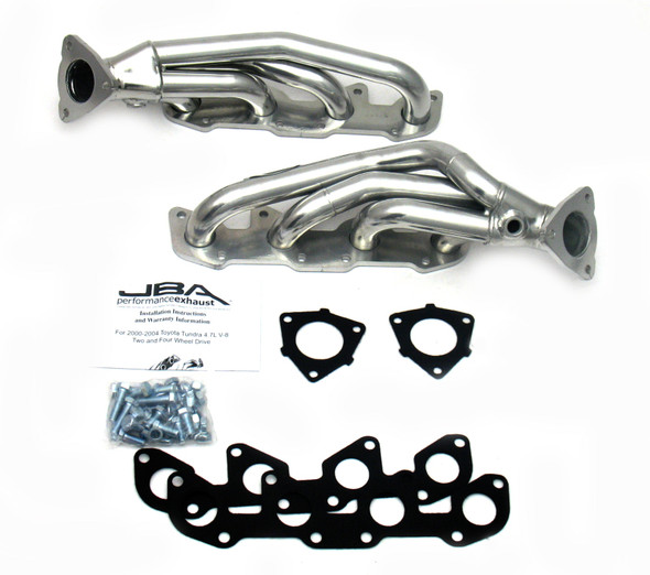 JBA 00-04 Toyota 4.7L V8 1-1/2in Primary Silver Ctd Cat4Ward Header - JBA2010SJS