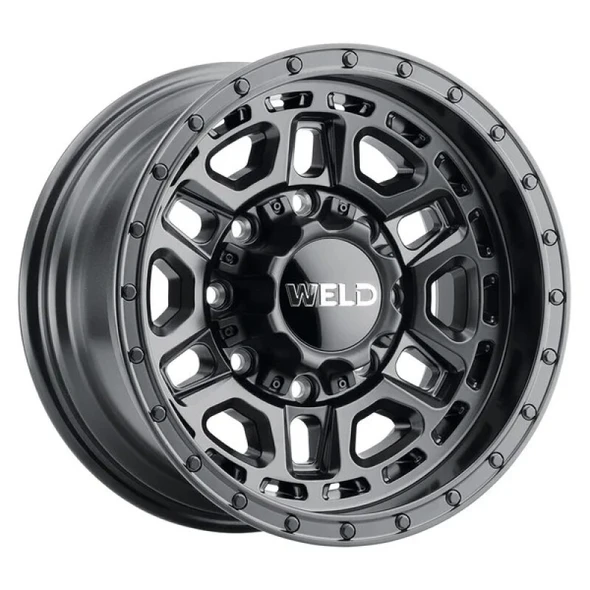 Weld Off-Road Crux 20x9in / 8x180 BP / ET 0 / 124.3mm Bore - Satin Black Wheel - WELDW11909018500