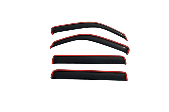 AVS 07-11 Dodge Nitro Ventvisor In-Channel Front & Rear Window Deflectors 4pc - Smoke - AVS194307