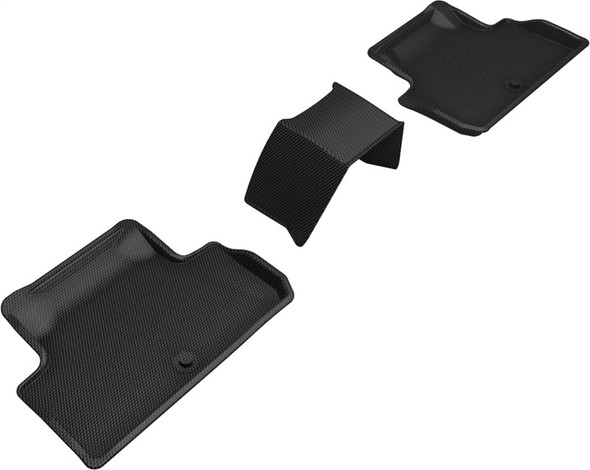 3D MAXpider 2019-2023 Genesis G70 Kagu 2nd Row Floormats - Black - 3DMAXPIDERL1GS00421509