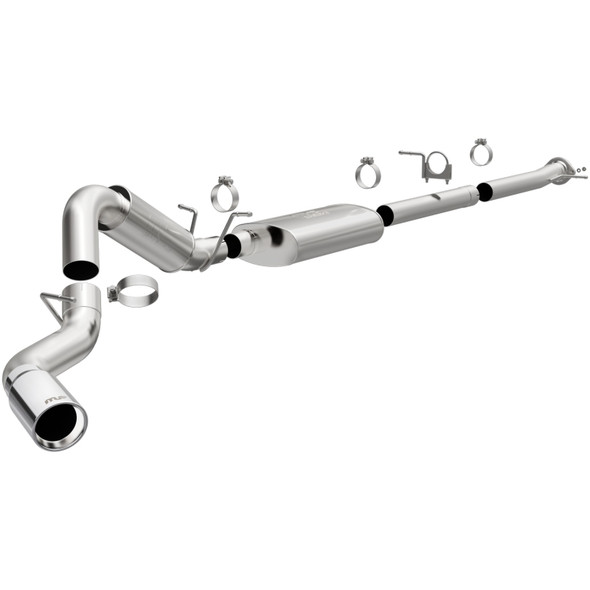 MagnaFlow 2022+ GM 2500/3500HD 6.6L Gas Single Passenger Side Rear Exit Cat-Back Exhaust - MAGNAFLOW19524