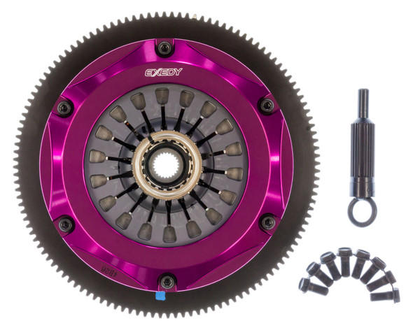 Exedy 2004-2014 Subaru Impreza WRX STI H4 Hyper Twin Cerametallic Clutch Sprung Disc Pull Type - EXEDYFM022SD