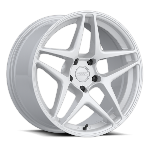 Kansei K15W Astro 18x9in / 5x114.3 BP / 22mm Offset / 73.1mm Bore - Gloss White Wheel - KANSEIK15W-189012+22