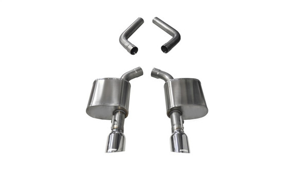Corsa 17-20 Dodge Charger 6.4L/17-19 Dodge Charger 5.7L Polished Sport AxleBack Exhaust w/4.5in Tips - CORSAPERFORMANCE21019