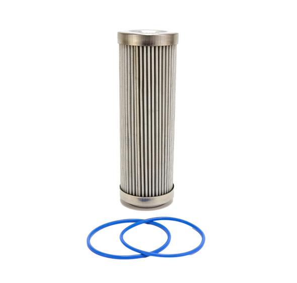 Fuelab 6 Micron Stainless Steel Replacement Element - 6in w/2 O-Rings & Instructions - FUELAB71814