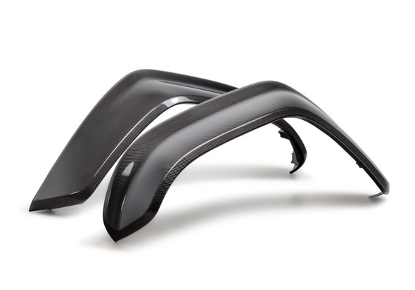 Ford Racing 22-24 Ford Bronco Raptor Carbon Fiber Front Fender Flare Set - Gloss Finish - FORDRACINGM-16268-BGF