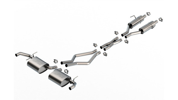 Borla 22-24 Jeep Grand Cherokee Overland Summit V6 2WD & 4WD S-TYPE Cat-Back Exhaust - BORLA140955