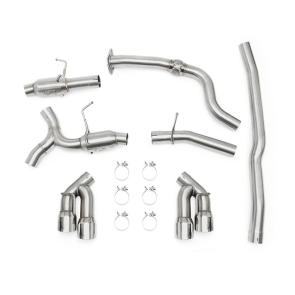 Mishimoto 2016+ Chevrolet Camaro 2.0T Quad Polished Tip Cat-Back Exhaust - MISHIMOTOMMEXH-CAM4-16QTPP