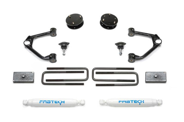 Fabtech 19-21 GM C/K1500 P/U 3in Budget Sys w/Perf Shks - FABTECHK1126