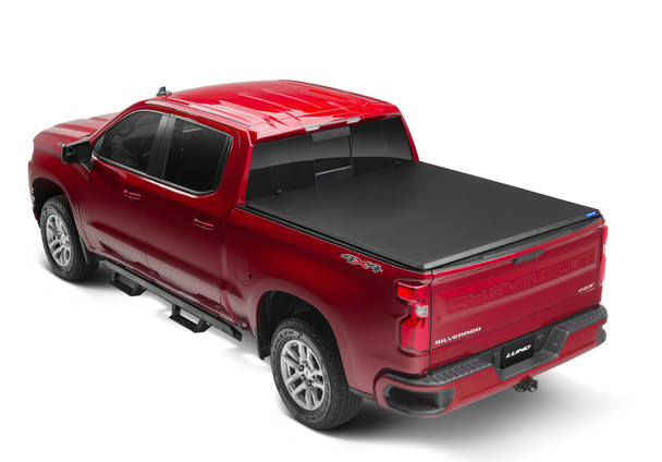 Lund 07-13 Chevy Silverado 1500 Fleetside (5.8ft. Bed) Hard Fold Tonneau Cover - Black - LUND969155