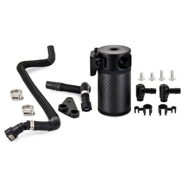 Mishimoto 2020+ Chevrolet Corvette C8 Baffled Oil Catch Can Kit (PCV Side) - Carbon Fiber - MISHIMOTOMMBCC-C8-20PCF