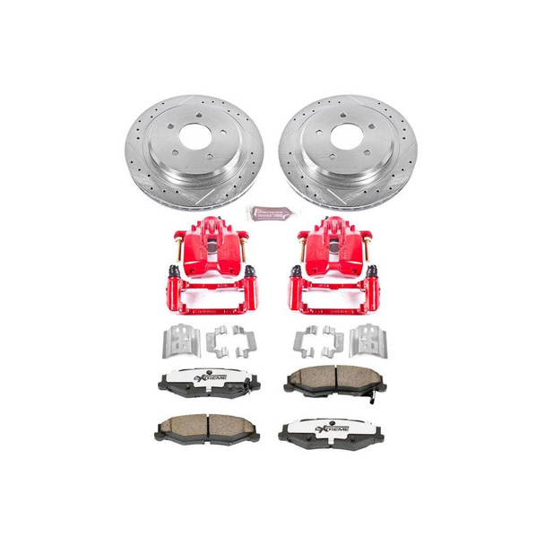 Power Stop 04-09 Cadillac XLR Rear Z26 Street Warrior Brake Kit w/Calipers - POWERSTOPKC1563-26