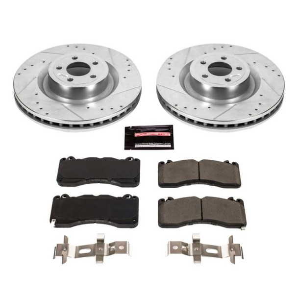 Power Stop 15-22 Ford Mustang Front Z23 Evolution Brake Kit - POWERSTOPK6811