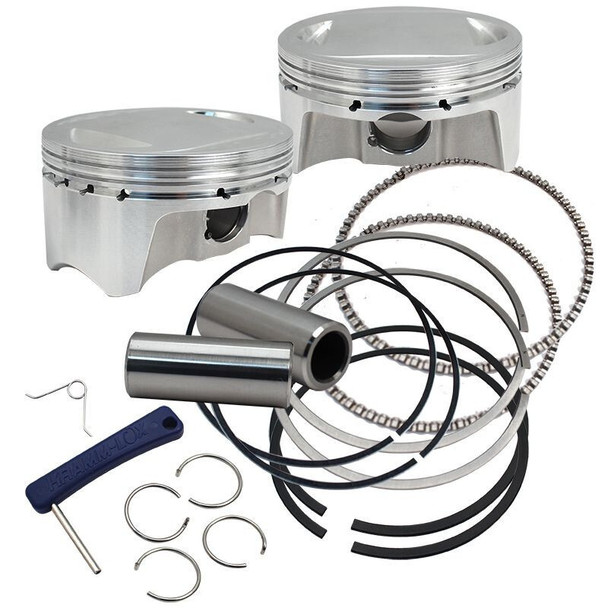 S&S Cycle 2007+ BT 3.937in x 4-3/8in Piston Set - S&SCYCLE920-0100