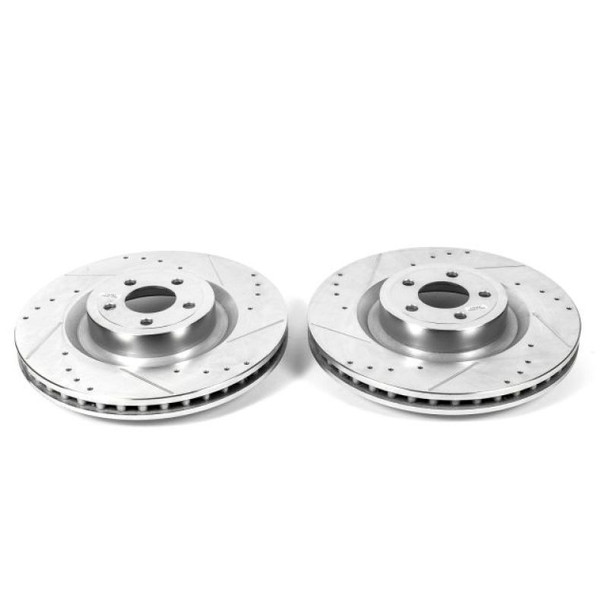 Power Stop 15-22 Ford Mustang Front Drilled & Slotted Rotor - Pair - POWERSTOPAR85159XPR