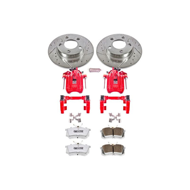 Power Stop 01-05 Volkswagen Jetta Rear Z26 Street Warrior Brake Kit w/Calipers - POWERSTOPKC847-26